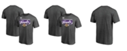 Fanatics Men's Heather Charcoal Los Angeles Lakers 2020 Western Conference Champions Locker Room Big and Tall T-shirt